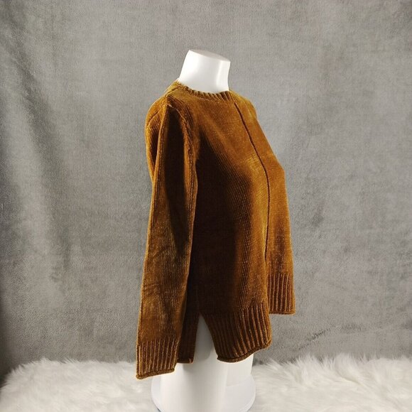 NWT Style&co Chenille Textured Sweater Petite Medium Women Pullover Fall Cumin - Picture 4 of 11